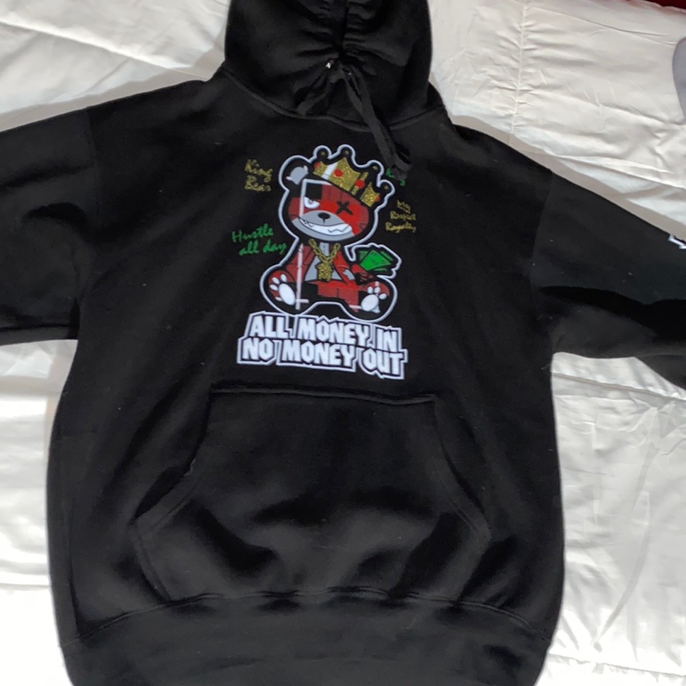 Mens Black Hoodie, Size Large, Never worn